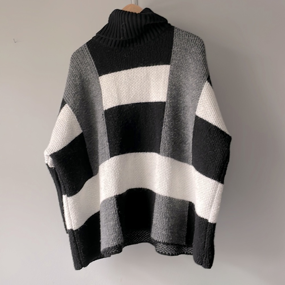 Knit patchwork sweater, M - Picture 4 of 8